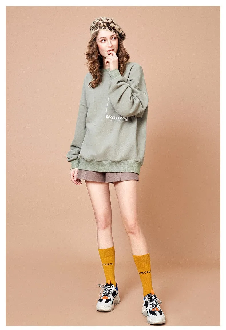 ARTKA OVERSIZED SLOUCHY SWEATSHIRT IN PISTACHIO GREEN