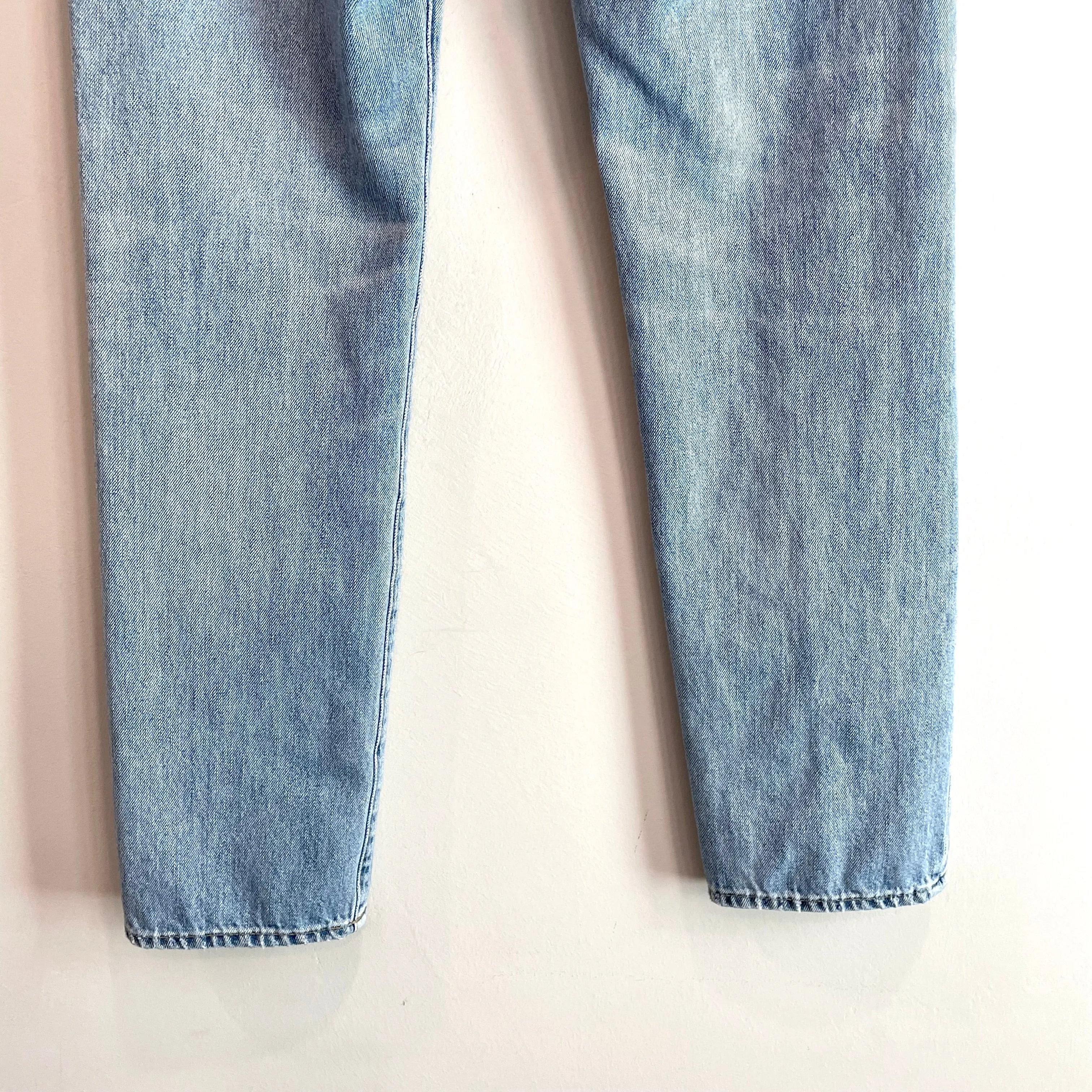 Button Fly Distressed Jeans