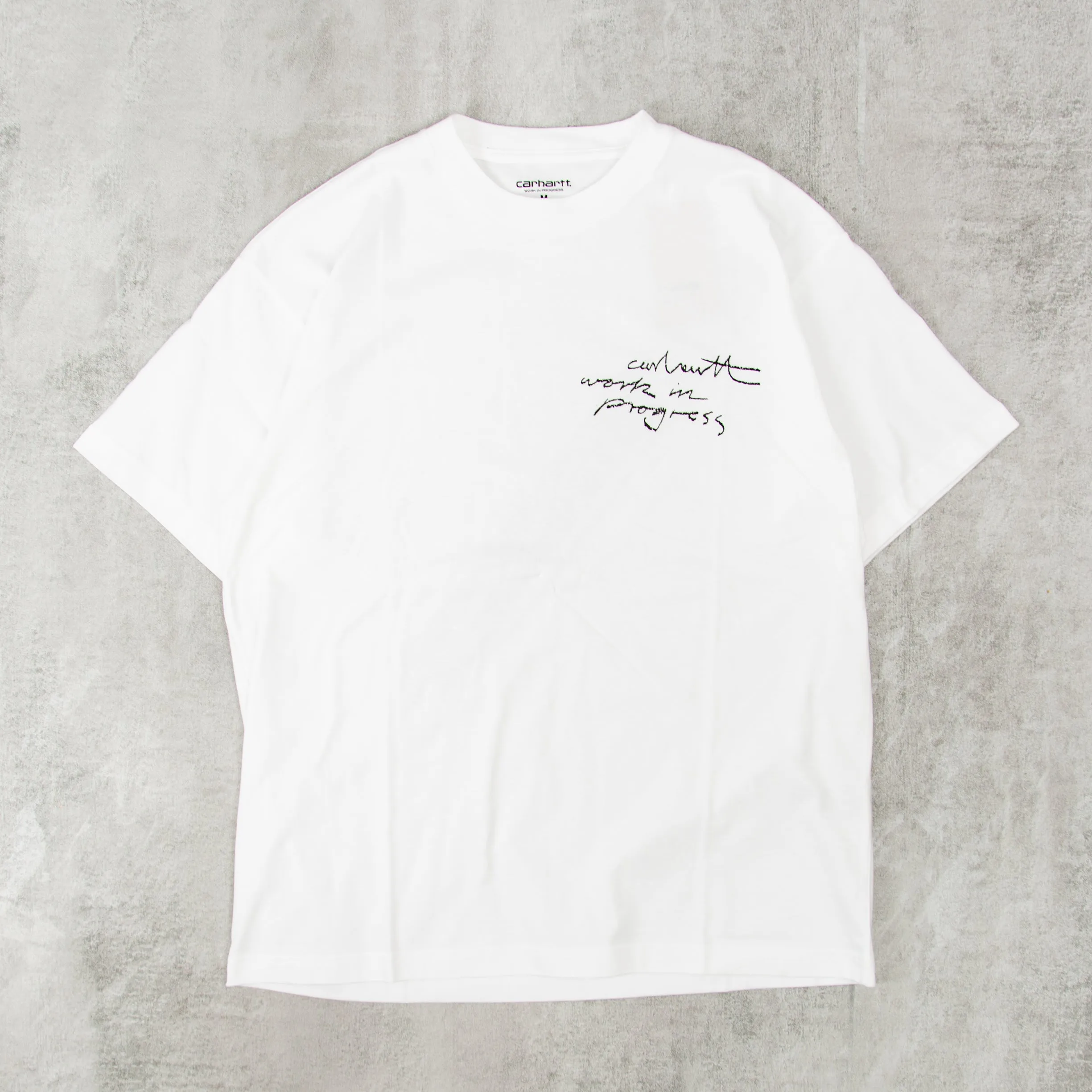 Carhartt WIP Pencil Tee - White / Black