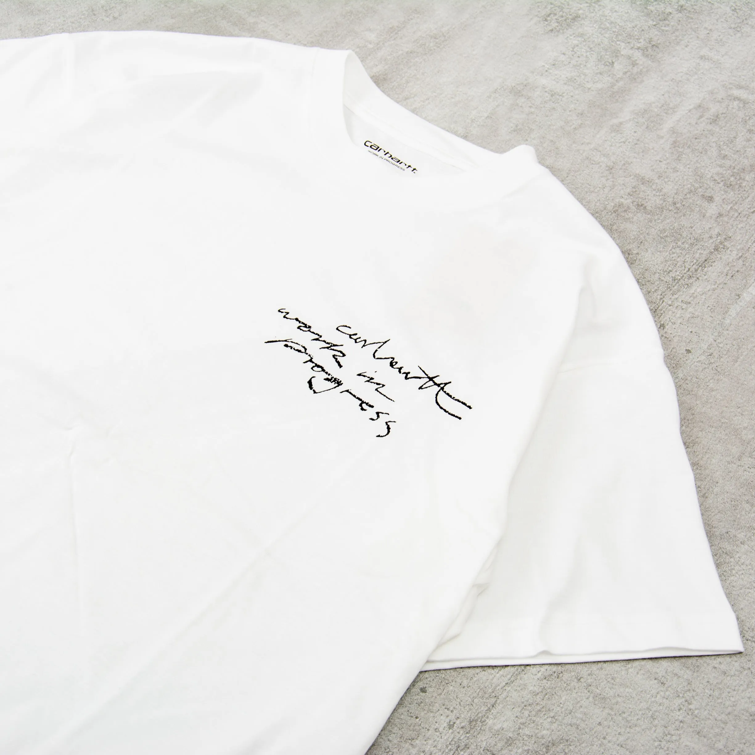 Carhartt WIP Pencil Tee - White / Black
