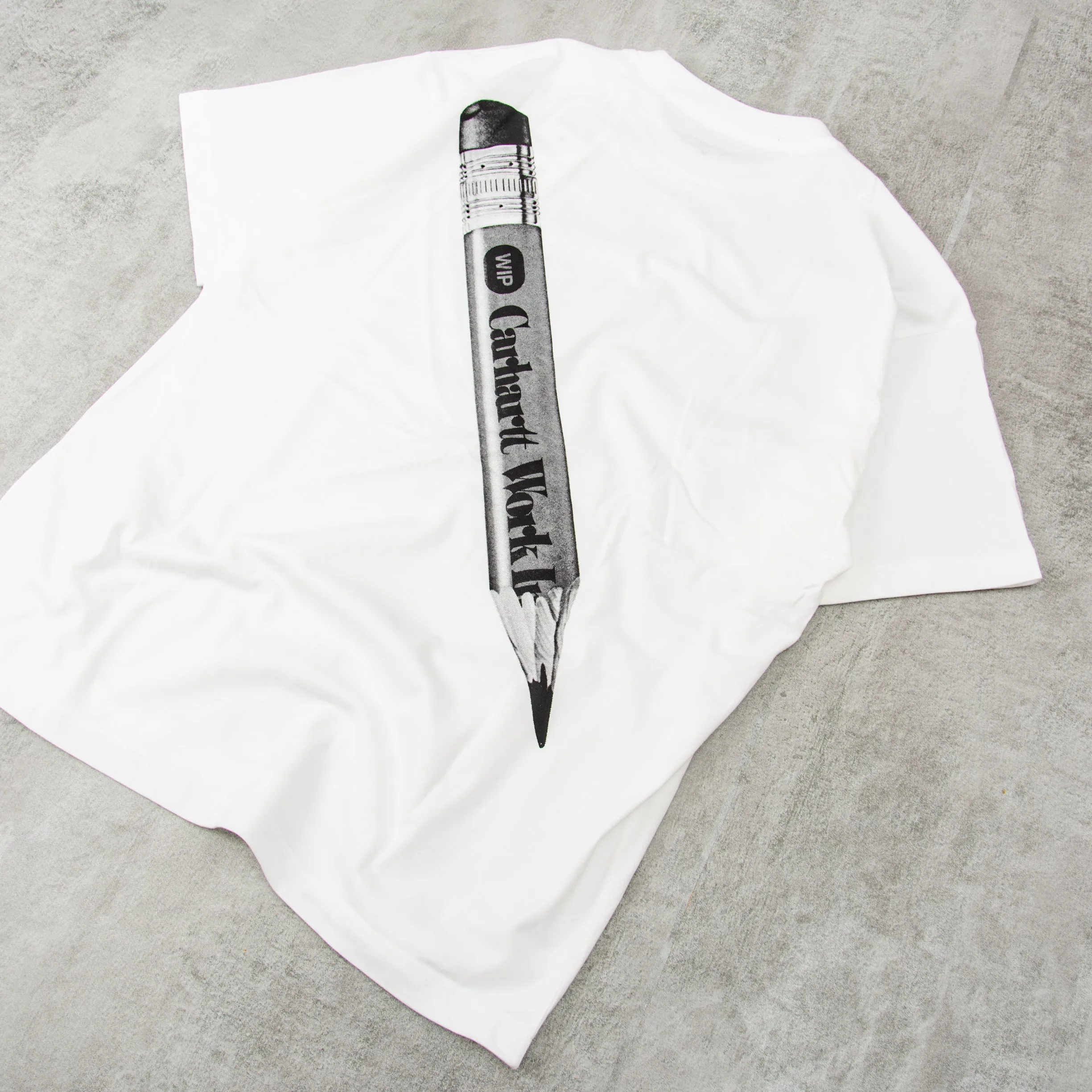 Carhartt WIP Pencil Tee - White / Black