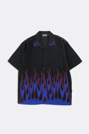 Deadstock Dragonfly Flames Camp Shirt - M, L, XL