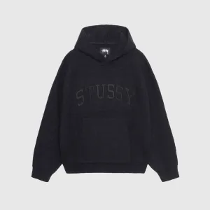 FELT PATCH KNIT HOODY