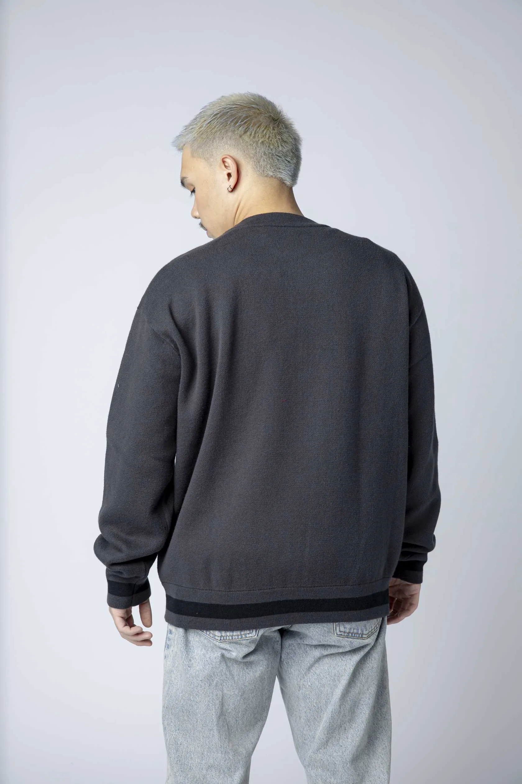 Kings Script Tonal Black Base Sweater Crewneck