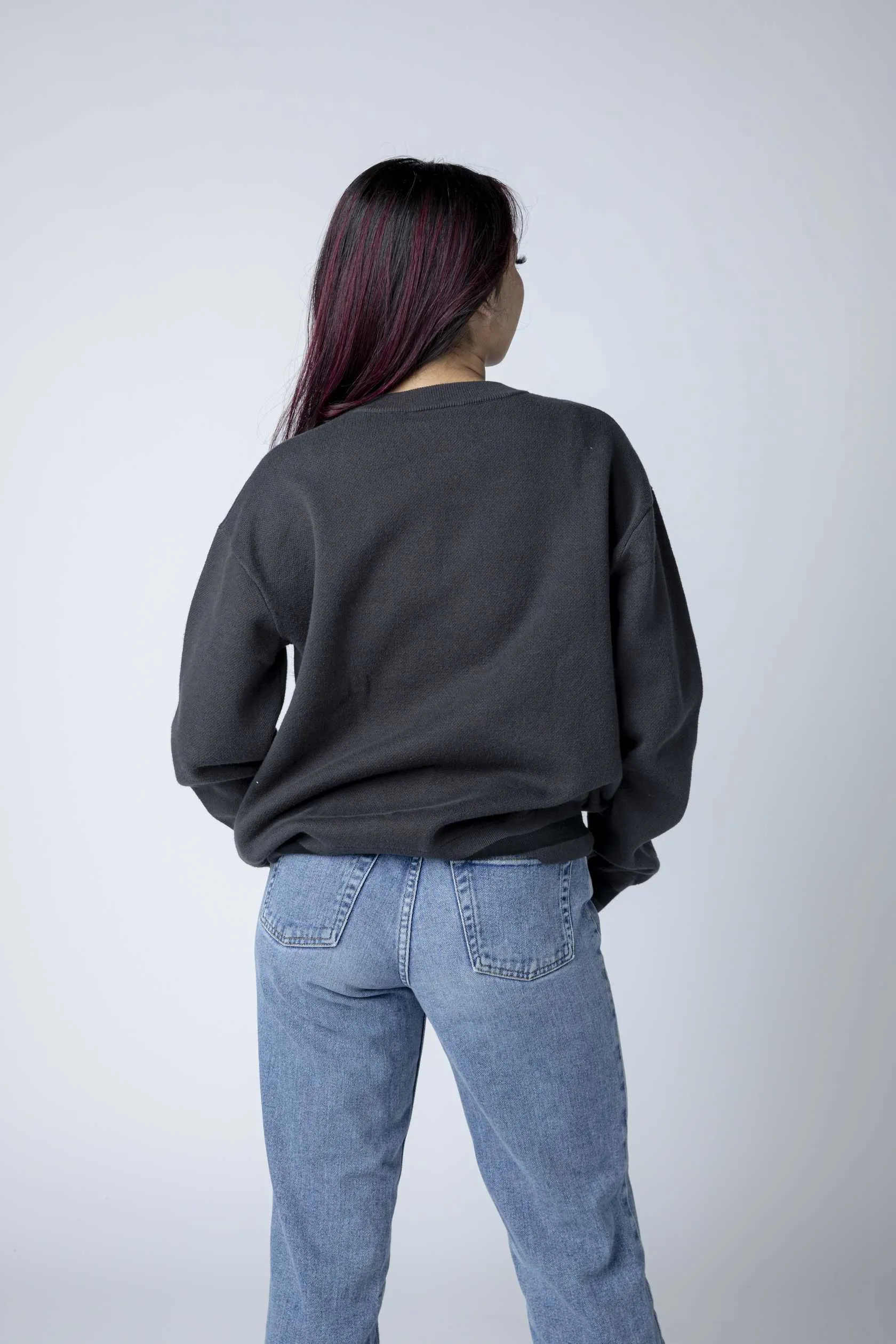 Kings Script Tonal Black Base Sweater Crewneck