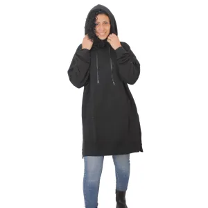 Long Hoodie Women Top Secret - Black