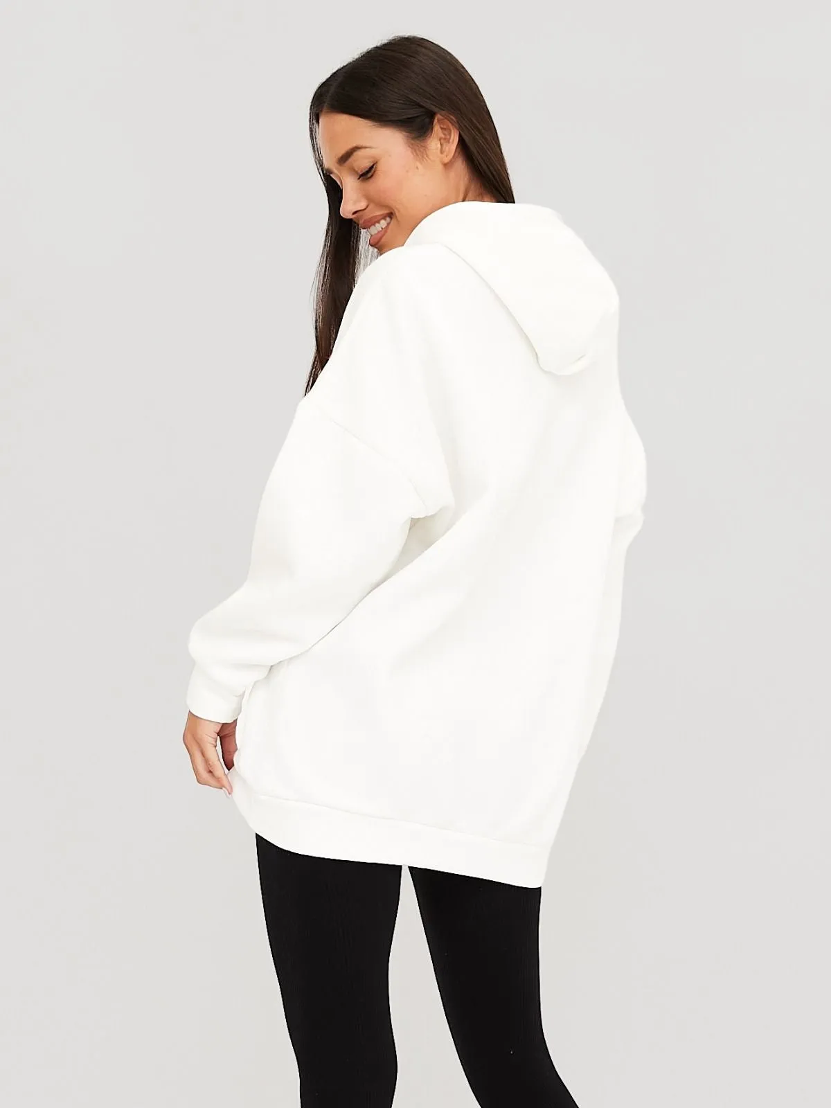 Love Lyric Hoodie / White & Pink