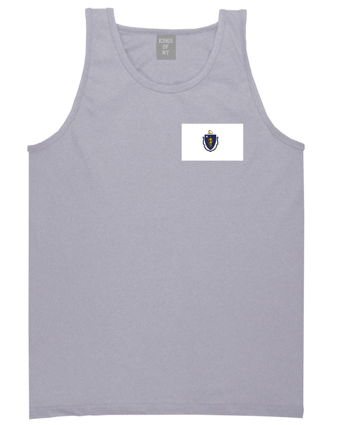 Massachusetts State Flag MA Chest Mens Tank Top T-Shirt