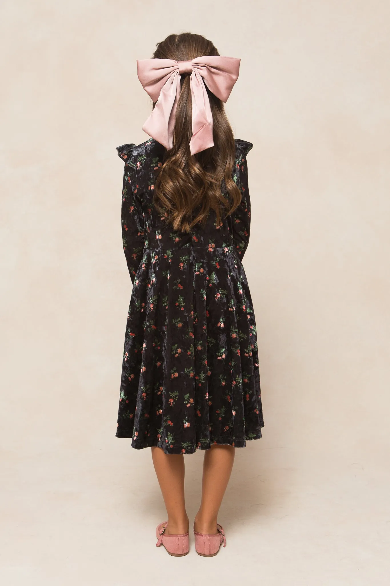 Mini Ari Dress in Velvet Floral - FINAL SALE