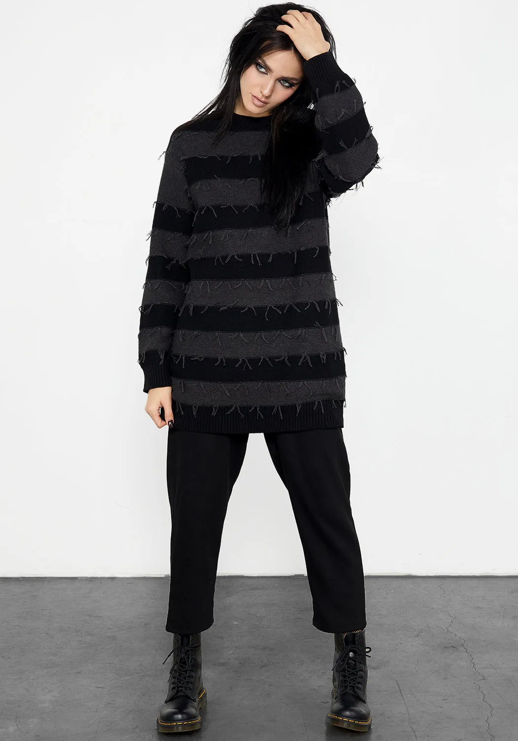 Nancy Stripe Oversized Sweater