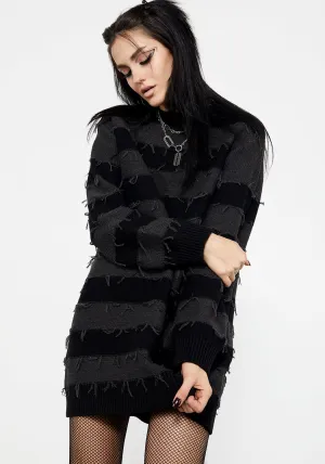 Nancy Stripe Oversized Sweater