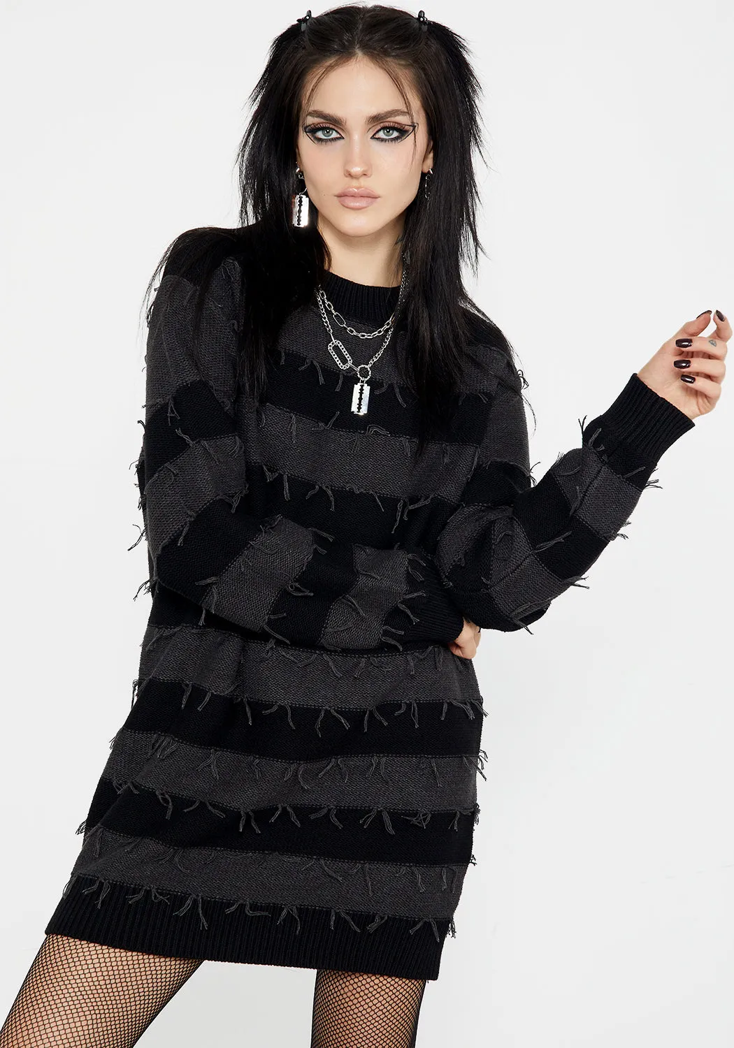 Nancy Stripe Oversized Sweater