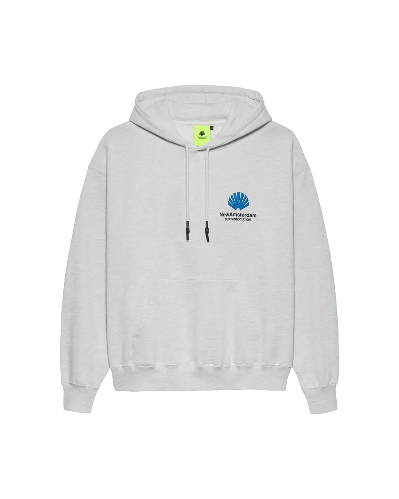 New Amsterdam Surf Association - Logo Hoodie - Grey Melange