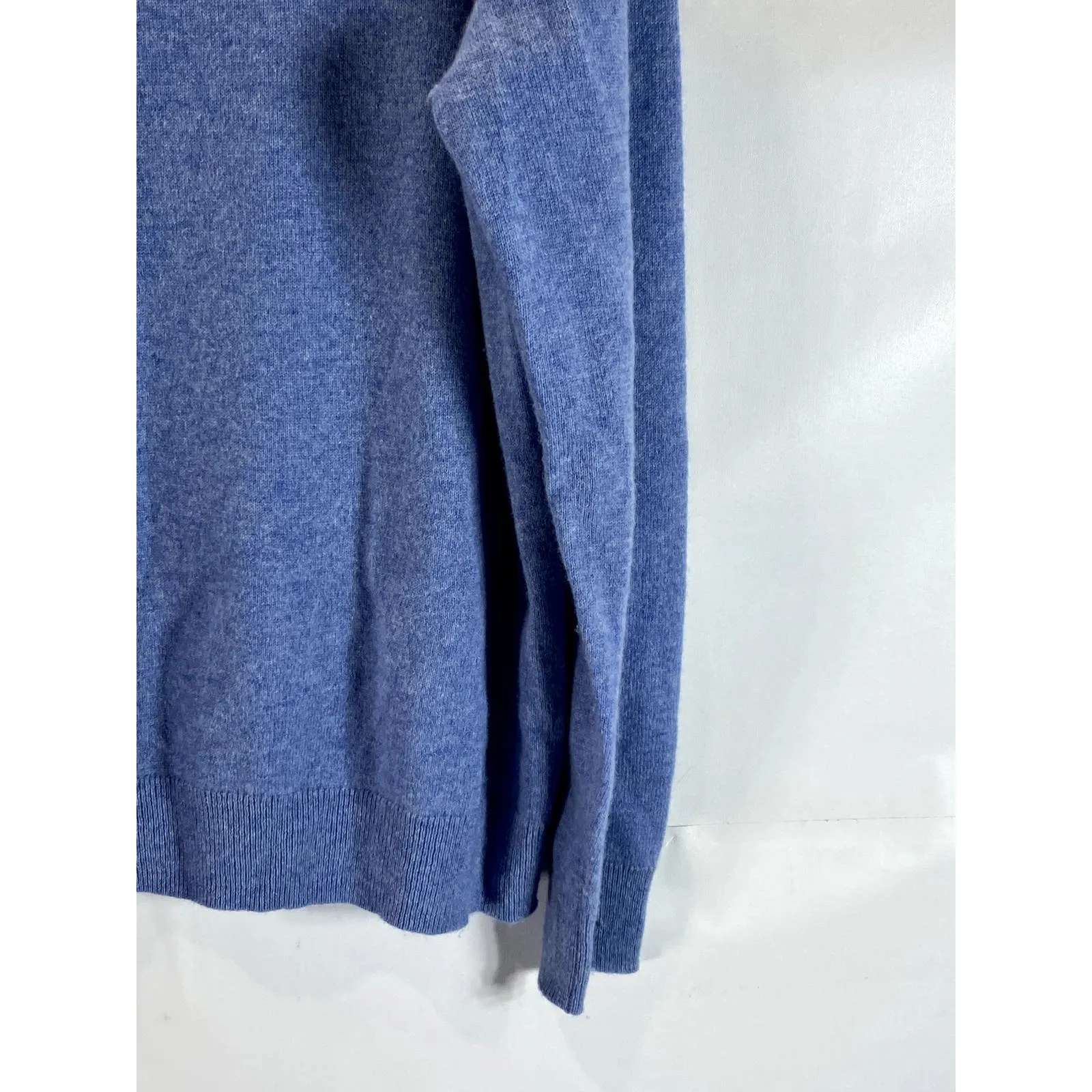 NORDSTROM MEN'S SHOP Men's Blue Cashmere Crewneck Long Sleeve Sweater SZ XL