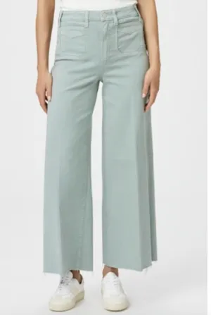 Paige Ankle Inset Patch Pocket Vintage Dusty Sage
