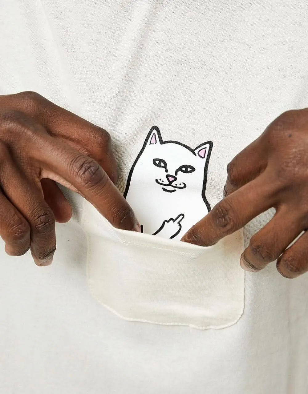 RIPNDIP Lord Nermal Pocket T-Shirt - Natural