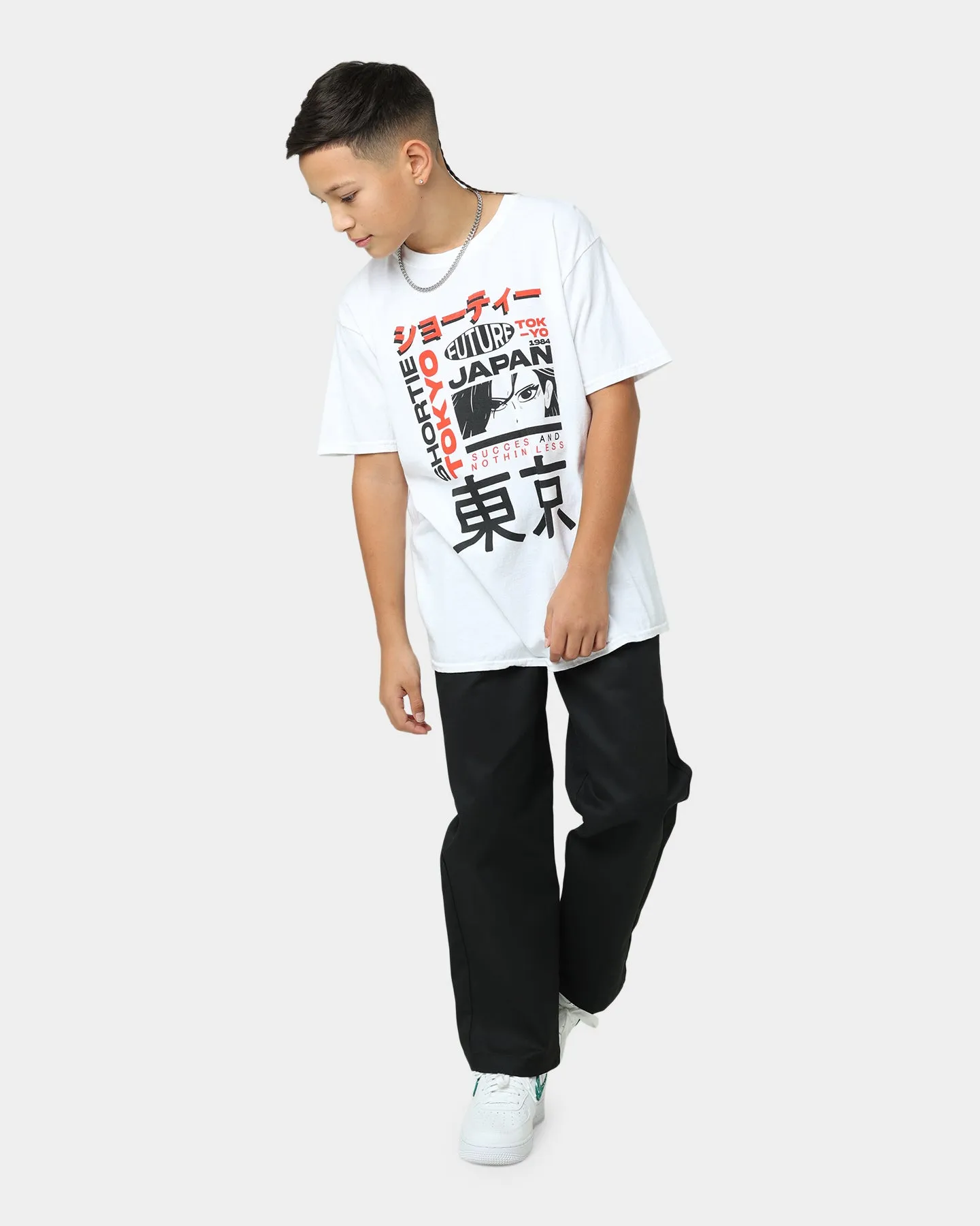 Shortie Kids' Future Anime T-Shirt Off White