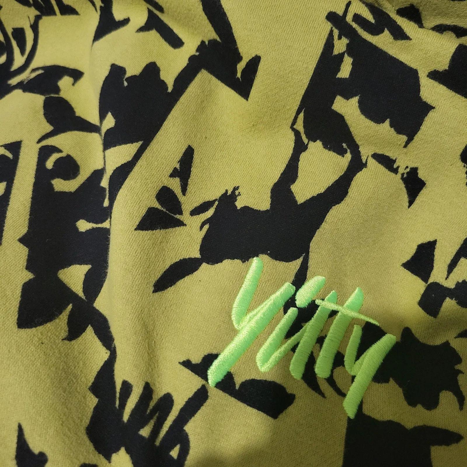 Yitty Major Label Oversized Hoodie Yellow Fleece Lizzo Sweatshirt Top Long Sleeves Hood Size Medium